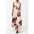 French Connection Elyse Hallie Crinkle Maxi Dres Blush Pink Floral