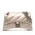 Tweedehands Kleine Metalen Kalfsleren Crush Ketting Schoudertas