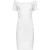 Witte Off-Shoulder Nauwsluitende Jurk