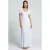 Michael Kors Empire Scoop Neck Short Sleeve Maxi Dress In White