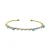 Luxenter Armband met Blauw Kristal 18k goud afwerking – Yakde