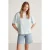 T-shirt met relaxed fit, ronde hals en zijsplitten