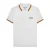 Lambretta Heren SS25 Drievoudig Getipt Polo Shirt (Wit/Goud)