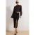 TRENDYOLMİLLA Dames Zwart Effen Midi Taille Elastisch Kokerrok- rok Rokken