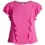 Top met kraagdetail en korte mouwen
