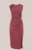WE Fashion Dames midi jersey jurk met gouden accenten – Curve