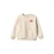 Wheat rechtvallende sweater met backprint – ecru/roze