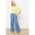 LOLALIZA denim wide leg high waist broek medium blue denim
