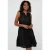 EsQualo Dress 3d Embroidery Black