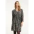 Smashed Lemon Elegante zwart en wit abstracte jurk |