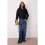 TRENDYOLMİLLA Dames Zwart Effen Lang Regular fit Sweatshirts