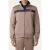 FILA Sagano Regular Taped Track Jacket Taupe Gray