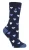 Heat Holders Lite – Geïsoleerde thermo damessokken – Navy Heart (Jasmine)