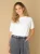 IVY BEAU Eliz Tops  Off White