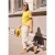 Street One Studio Dames Shirt met ronde hals en geborduurd detail in Geel