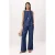 TRENDYOLMİLLA Dames Donkerblauw Effen Wijde pijp Normale taille Jeans