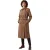Biba Trenchcoat van kunstleer voor dames (Chocolade)