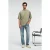 T-shirt met ribstructuur en ronde hals