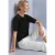 T-shirt met korte mouwen en ronde hals in effen kleur