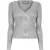 Diesel Isotta-vest met V-hals, normale pasvorm, voor dames (Grijs)