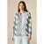 Oltre Patterned Satin Shirt Grey