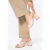 Wittchen Dames beige muiltjes van echt leer met blokhak