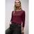 Street One Dames Basic shirt met ronde hals in Rood