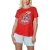 Wonder Woman Dames-T-shirt ‘No Time For Naughty’ met losse pasvorm (Rood)