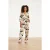 Smashed Lemon Travelstof jumpsuit met grafische aztec print in beige, zwart & bruin |