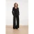 Smashed Lemon Zwarte cropped r met dubbele knopen |