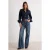TRENDYOLMİLLA Dames Blauw Effen Wijde pijp Hoge taille Jeans