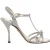 Dolce & Gabbana Zilveren Strass Enkellaarsjes Sandalen Schoenen