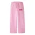 NAME IT KIDS straight leg sweatpants met tekstprint – roze