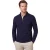 Donkerblauw poloshirt Bugatti knooprand beige
