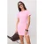 TRENDYOLMİLLA Dames Roze Effen Kort / Mini Kort Bodycon Jurken