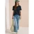 Cecil Dames Shirt met ronde hals en printdetail in Groen