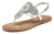 LASCANA Teenslipper  bruin / zilver