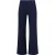 Smashed Lemon Damesstretch charcoal broek met wijde pijpen |