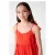 Shoeby midi zomerjurk met plooien – rood