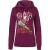 Apollo Dames kersttrui met capuchon santa is coming to town hoodie kerst print