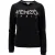 Kenzo trui met ronde hals en geborduurd logo in zwart katoen