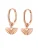 Hey Happiness Oorbellen ‘Fan Hoops’  rose-goud