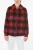 gewatteerde STAG-jas met tartanmotief in Rosso, Tartan