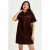 Cache Cache corduroy korte jurk – donkerbruin