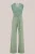 WE Fashion – Dames jumpsuit met glittergaren – Regular fit – Zeegroen –