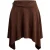 Trendyol Curve Dames Bruin Effen Kort / Mini Grote maten Rokken