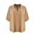 Blouse met puntkraag in crêpe dames Mat Fashion Airwashed