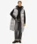 Lange Gewatteerde Bodywarmer met Capuchon Lichtgrijs