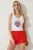 Happiness İstanbul Korte pyjama  grijs / kreeft / zwart / wit