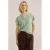 WE Fashion top lichtgroen broderie